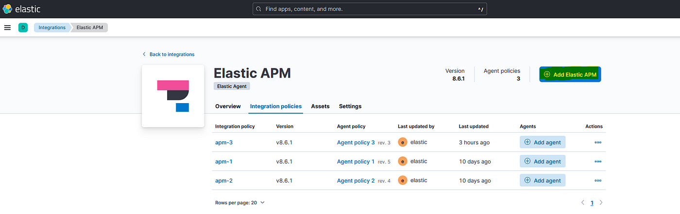 Set Up Application Performance Monitoring for Node.js Sample