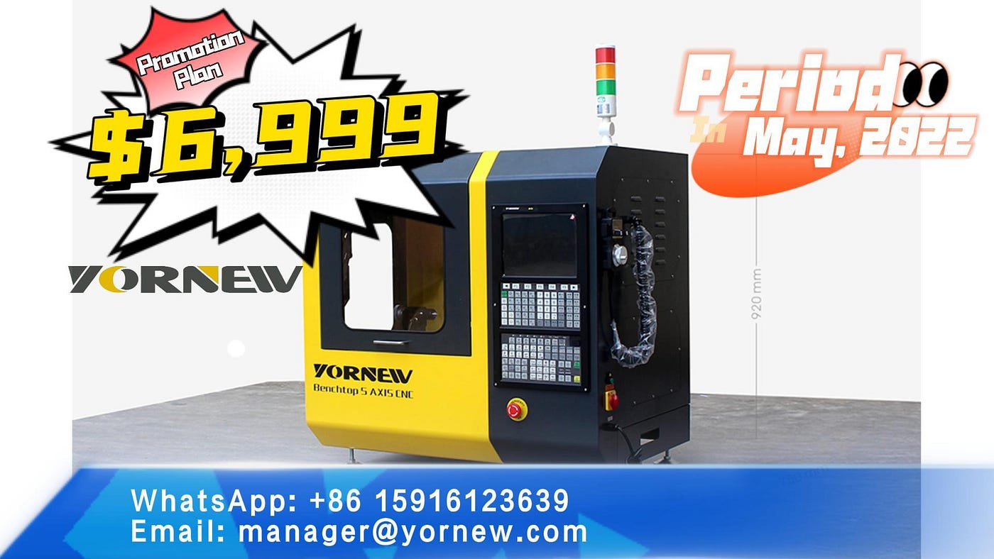 Only USD6,999!! The Lowest Price Of 5 Axis Micro Benchtop CNC Milling Machine!!!