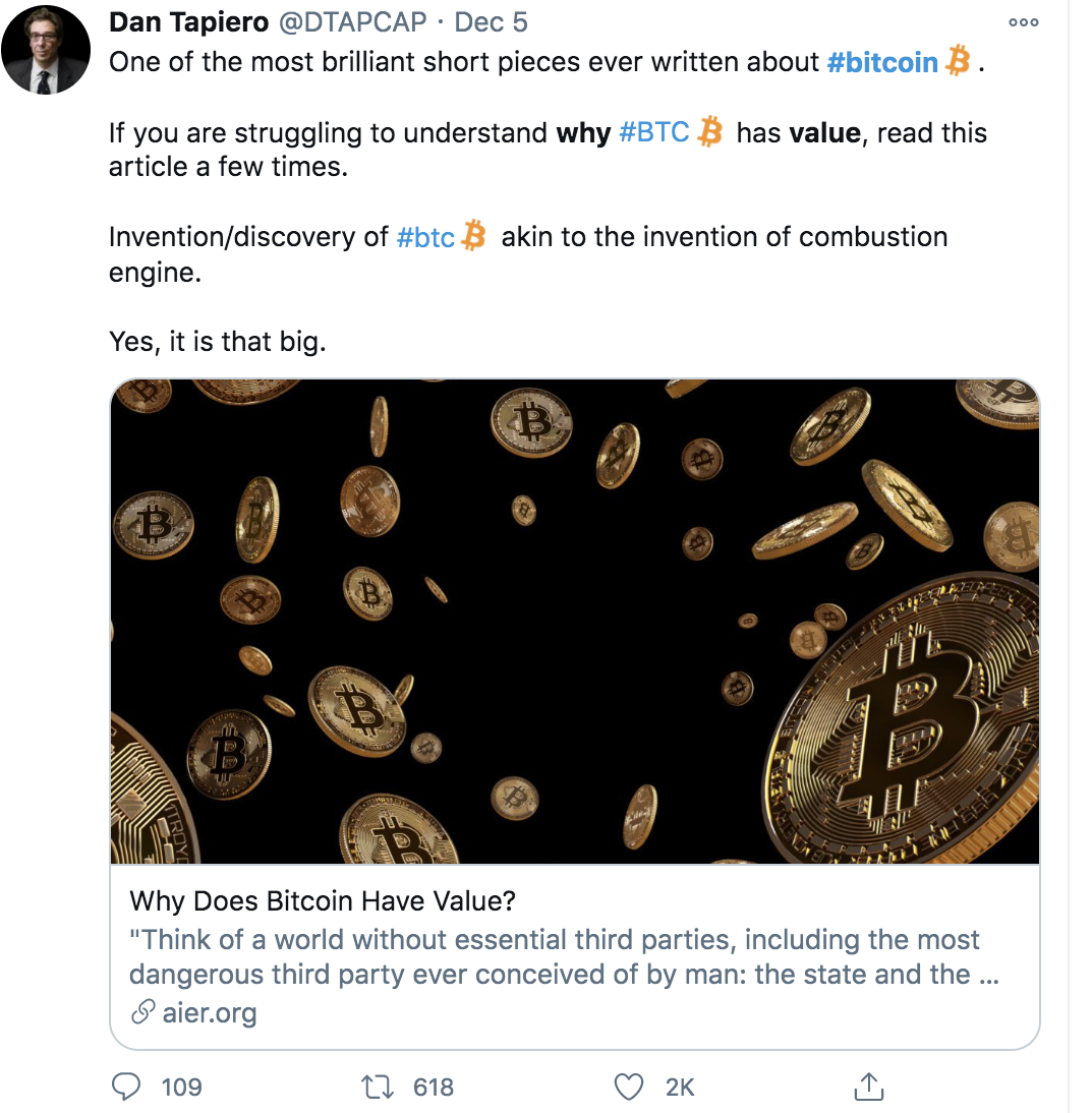 Why Does Bitcoin Have Value? — Conf Call Featuring Jeffrey Tucker, Dec. 11,  1–2pm EST | by Lou Kerner | Quantum Economics | Medium