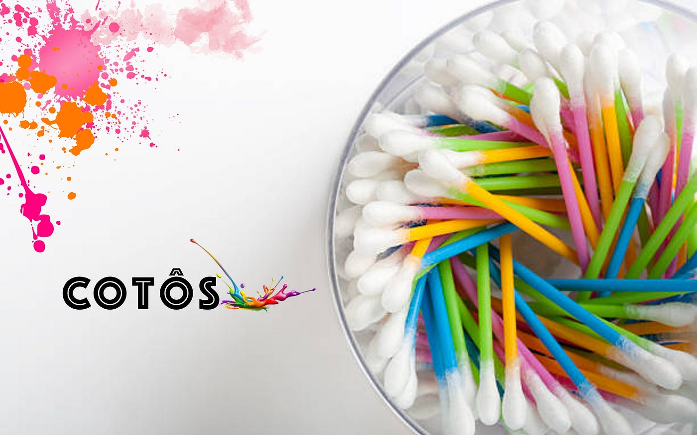 Tipos de cotonetes para usar na maquiagem.