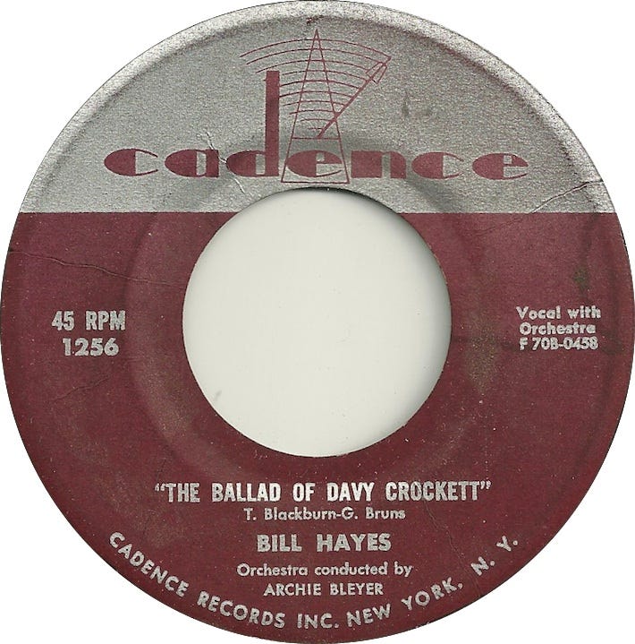 In One Take, Bill Hayes Tied His Legacy to Davy Crockett, King of the Wild Frontier | by David Hinckley | Medium
