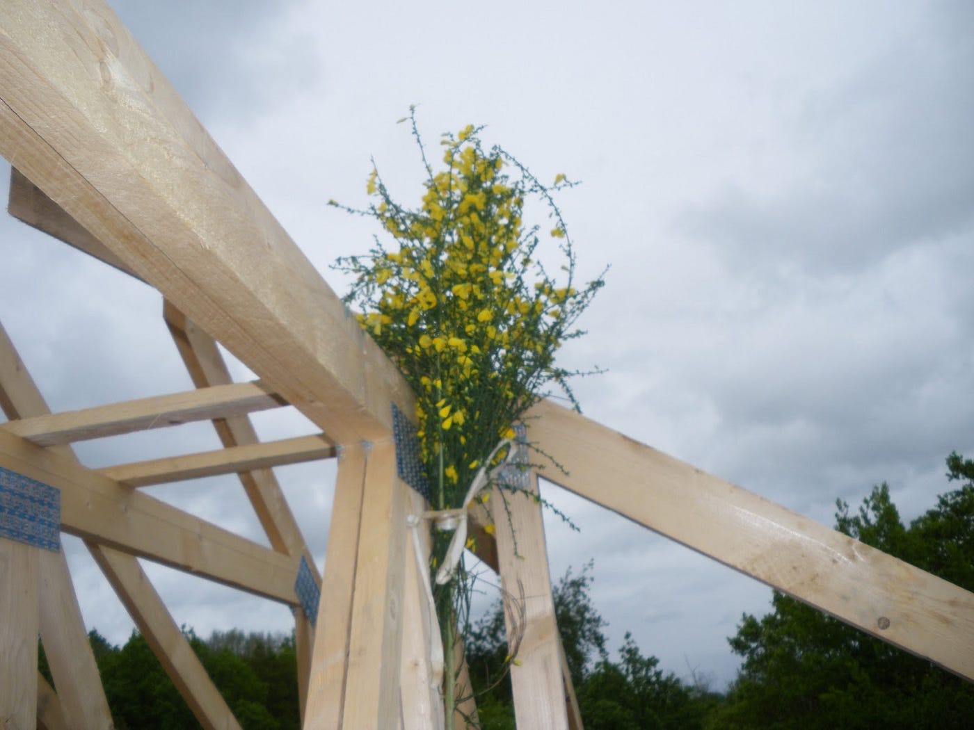Le Bouquet Final : Symbole Ancestral de Renaissance et d’Achèvement dans la Charpente…