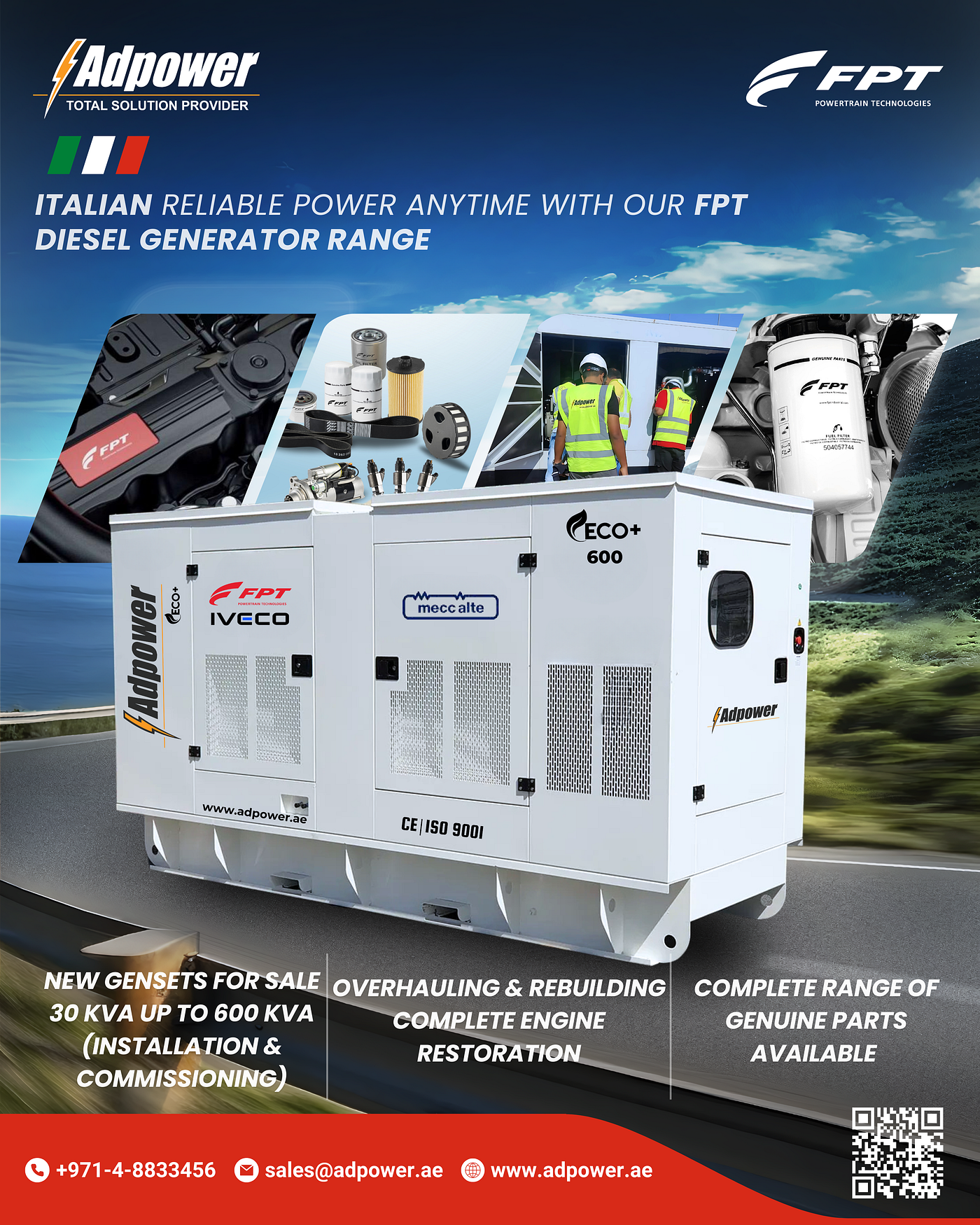 Diesel Generators — Reliable Power Solutions with Adpower FZCO