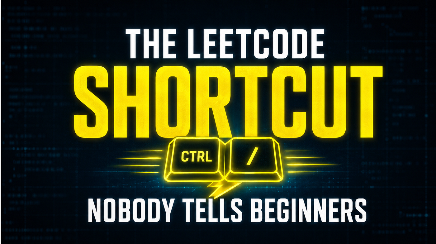 Thumbnail Image: The LeetCode Shortcut Nobody Tells Beginners About