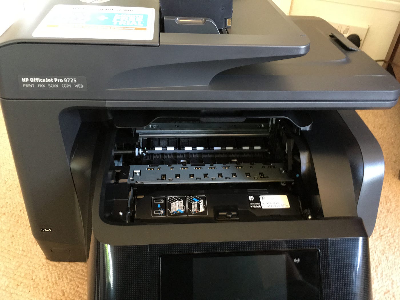 HP OfficeJet Pro 8725. Thanks to the Insiders UK I'm currently… | by  Richard McPartland | Richard McPartland | Life blog