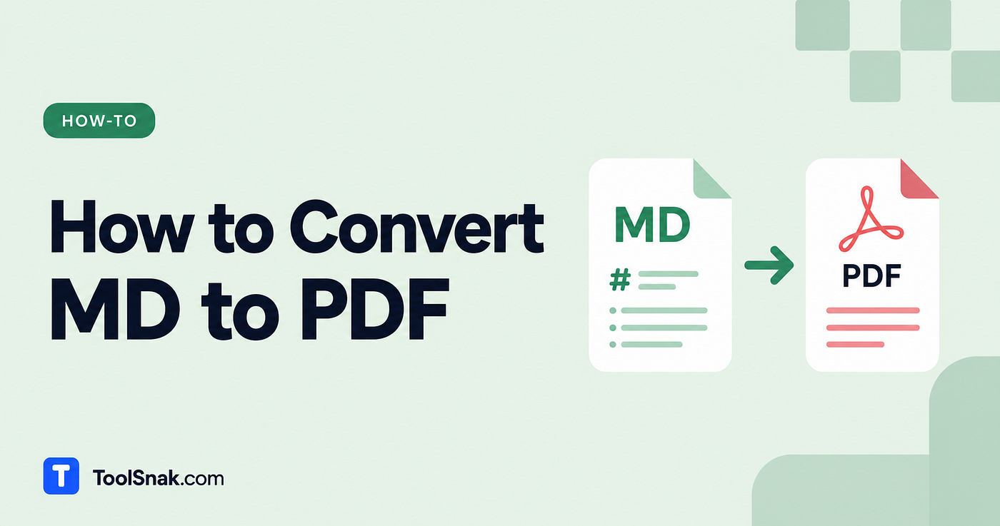 How to Convert Markdown to PDF (Free & Instant)