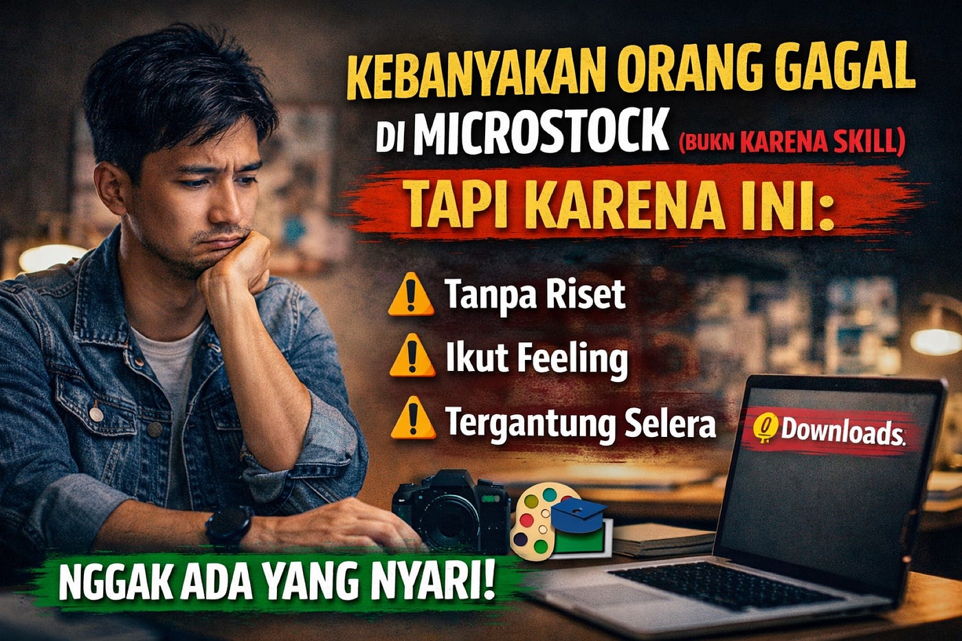 Kebanyakan Orang Gagal di Microstock Bukan Karena Skill (Tapi Karena Ini)