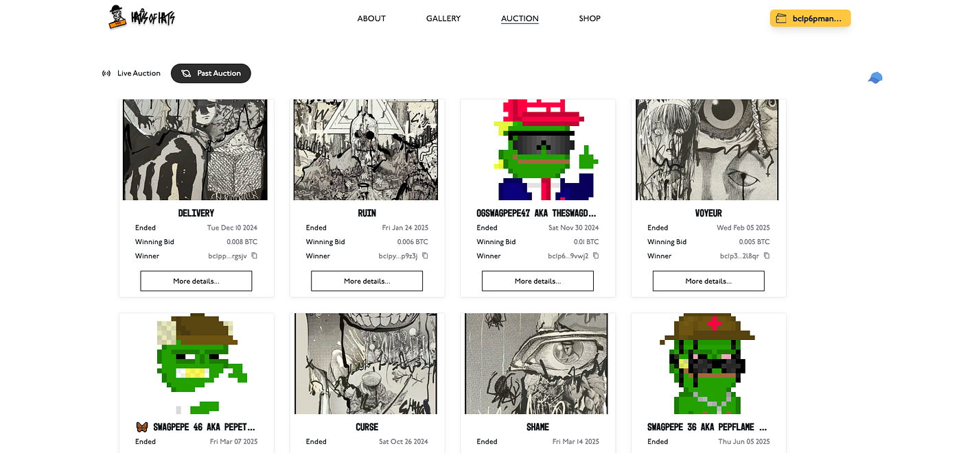 The Ordinal Auction Platform