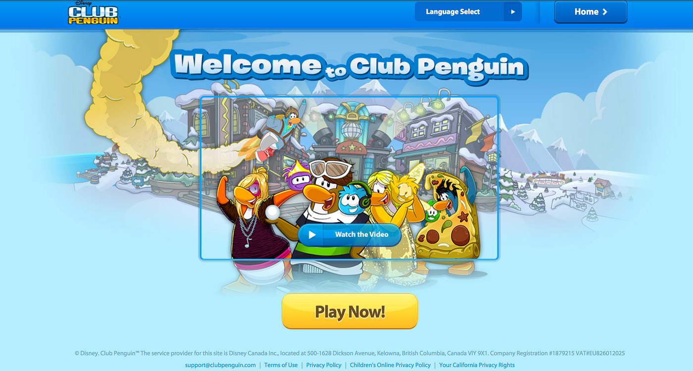 The Web Evolution of Club Penguin, by Diana Durr, Communication & New  Media