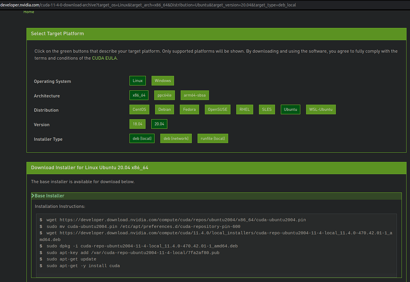 Installing CUDA and cuDNN to use GPU to train NN using Tensorflow in Newly  installed Ubuntu 20.04 | by Gopal Kalpande | Medium