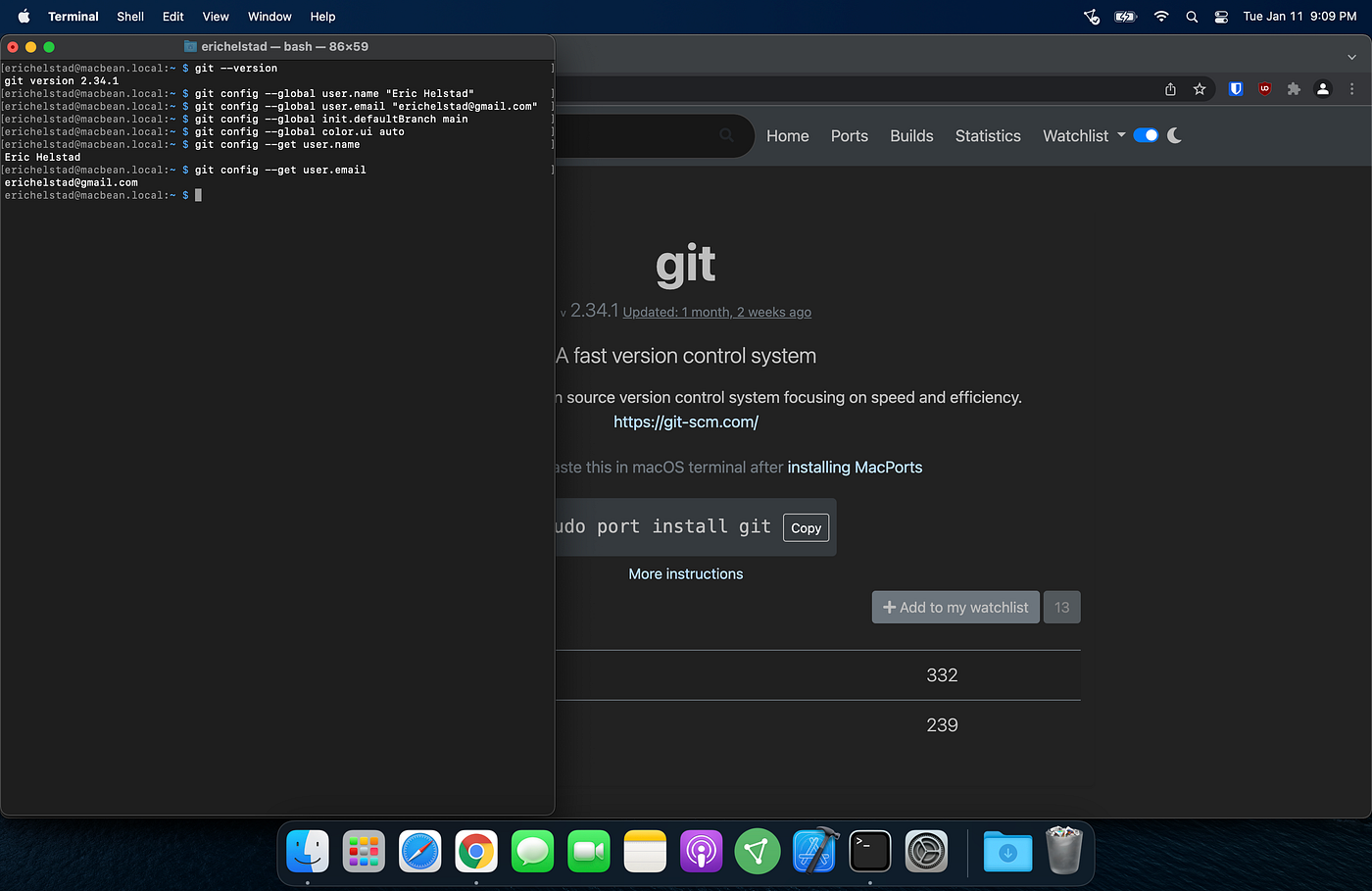 git configuration
