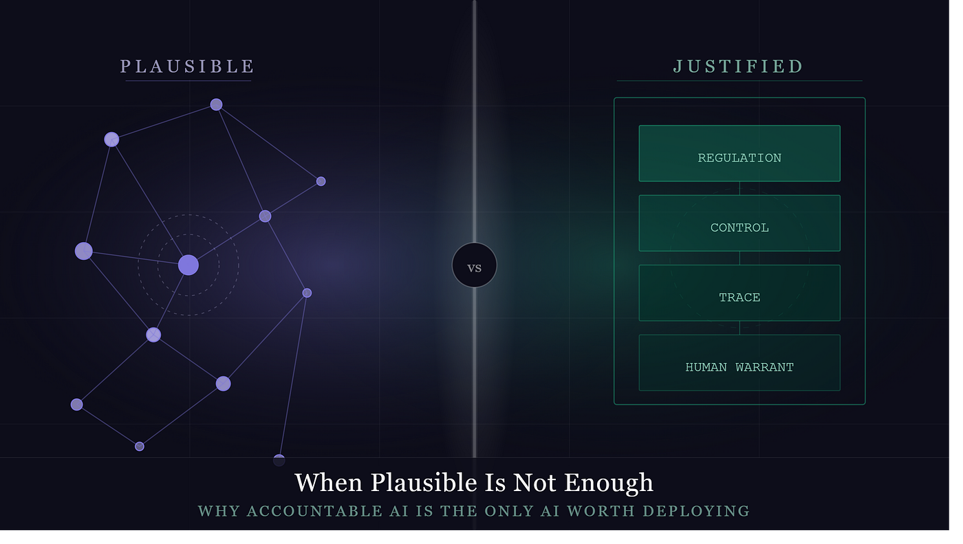 When Plausible Is Not Enough: Why Accountable AI Is the Only AI Worth Deploying