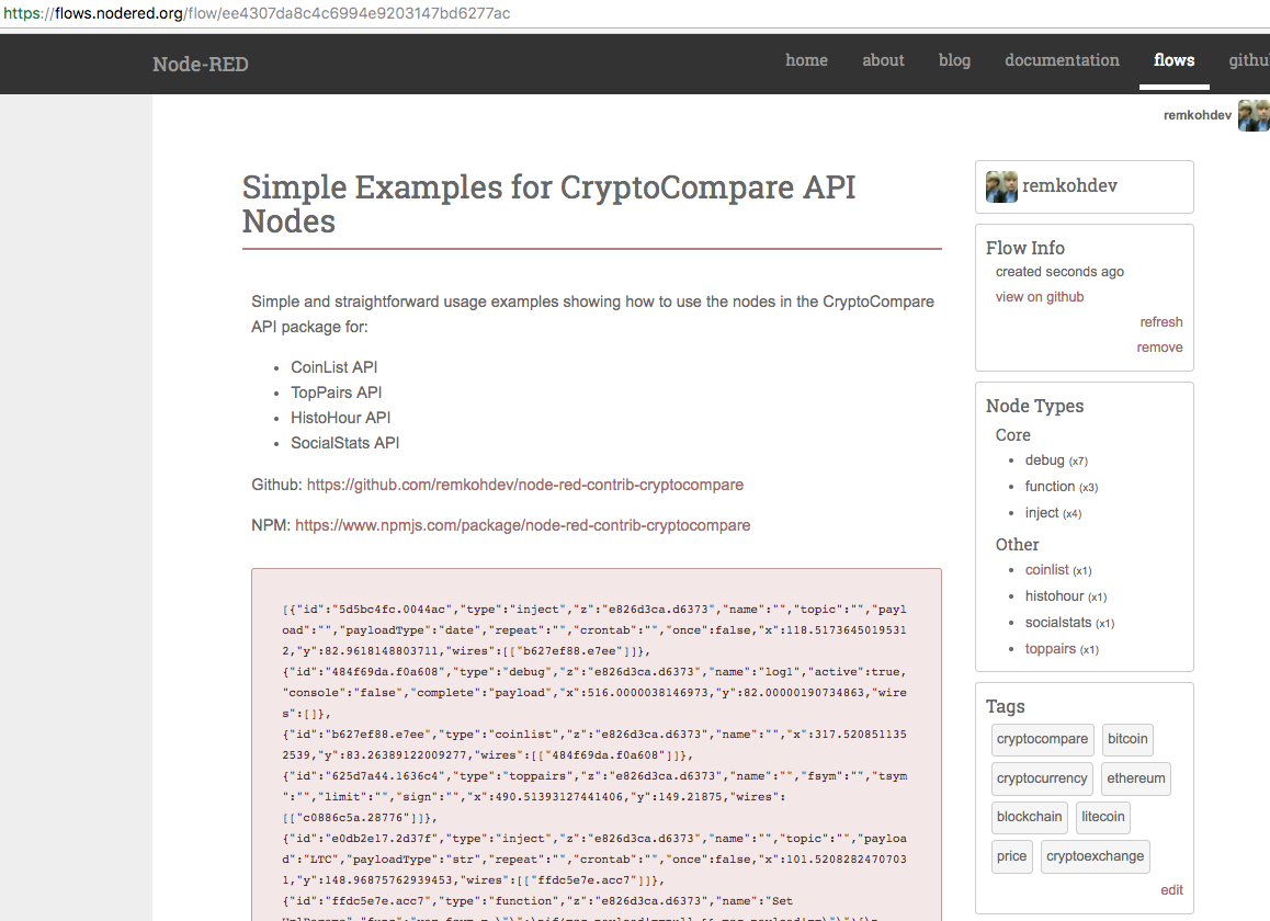 Contribute to Open-Source with Crypto-Currency for Node-RED | by remko de  knikker | NYC⚡️DEV | Medium