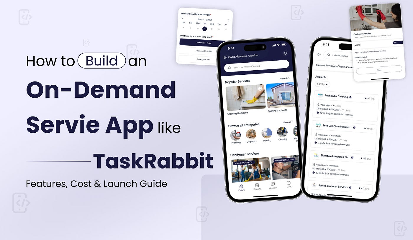 How to Build an On-Demand Service App Like TaskRabbit in 2026: Features, Cost & Launch Guide