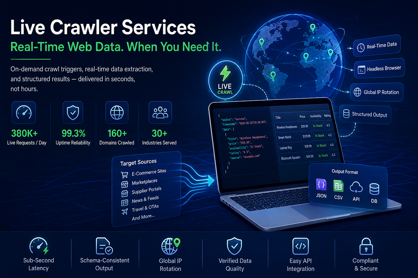 Live Crawler Services for Real-Time Web Data Extraction By Webdatainsight
