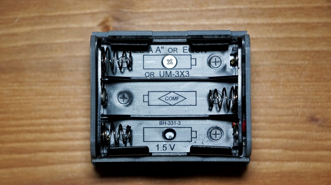Can also be powered by 3 AA batteries
