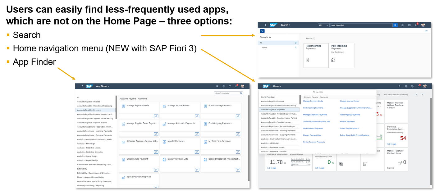 Further step of SAP Fiori 3 available: Spaces and Pages | by Thomas Reiss |  Experience Matters | Medium