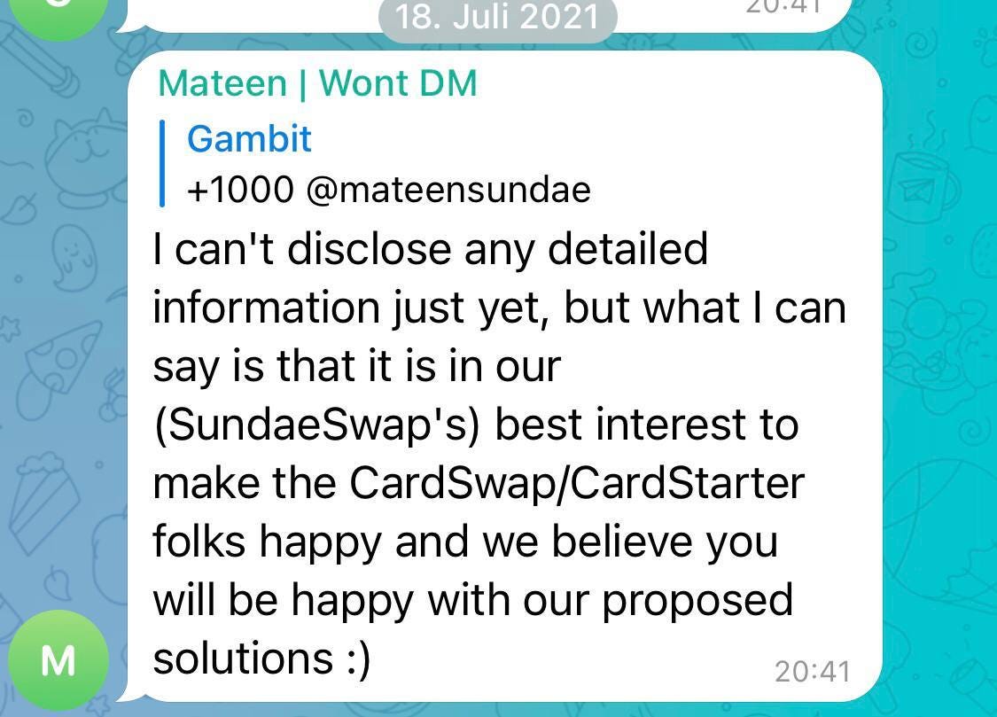 The SundaeSwap / CardStarter Debacle Explained: | by Reza Multani | Medium