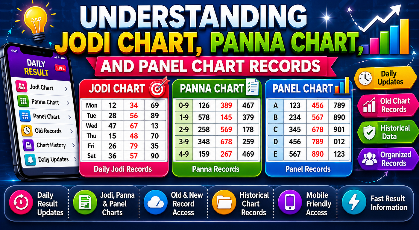 Understanding Jodi Chart, Panna Chart, and Panel Chart Records