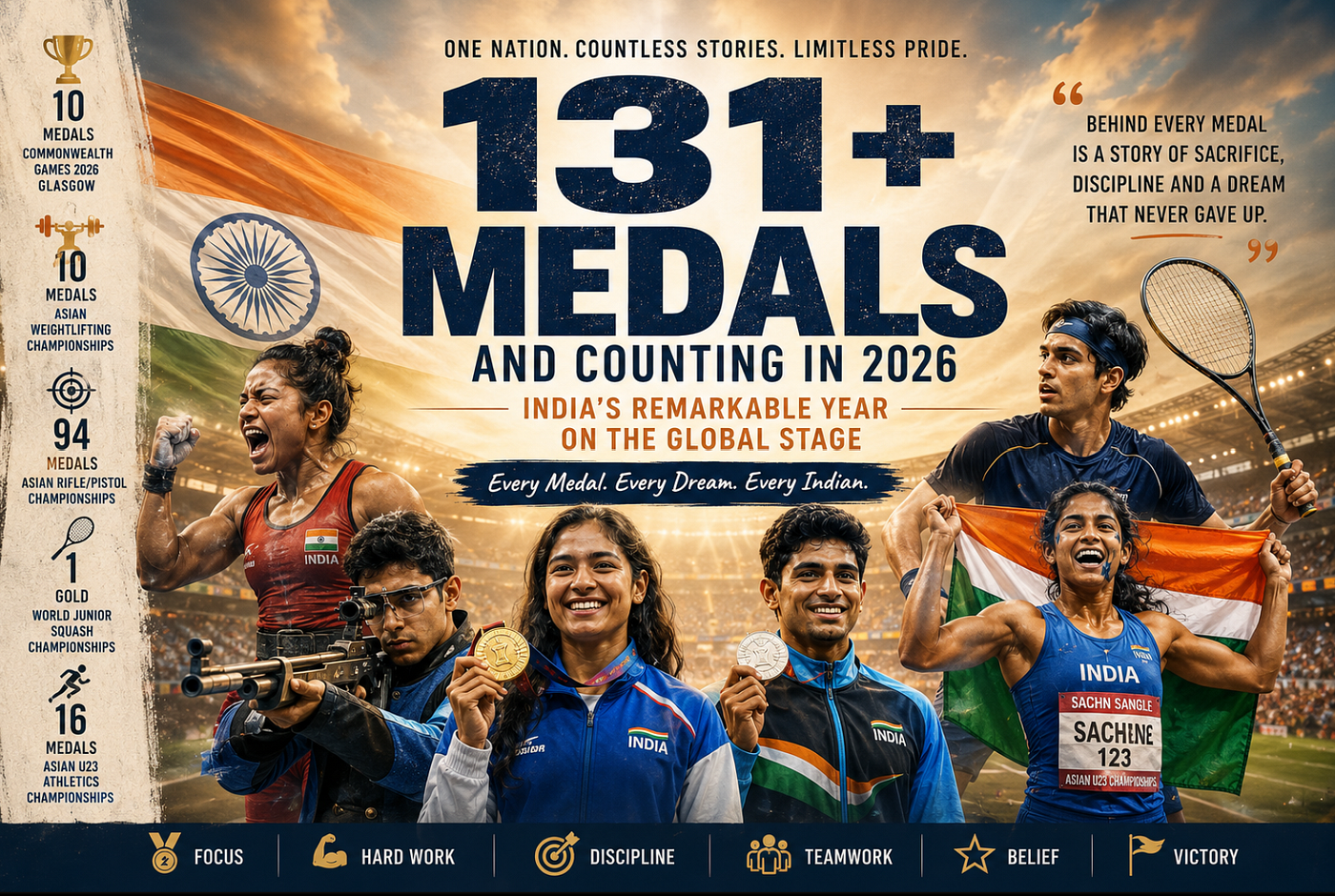 131+ MEDALS. ONE NATION.