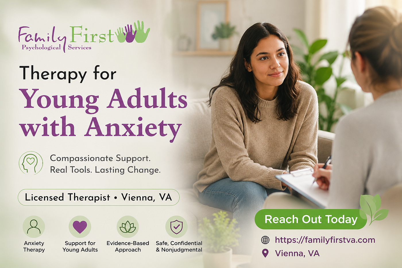 Find Relief with Therapy for Young Adults with Anxiety — FamilyFirst
