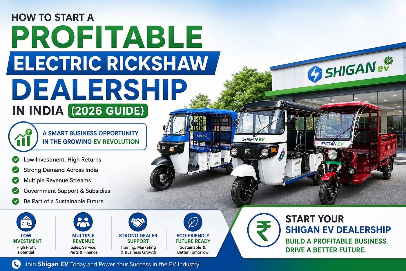 How to Start a Profitable Electric Rickshaw Dealership in India.