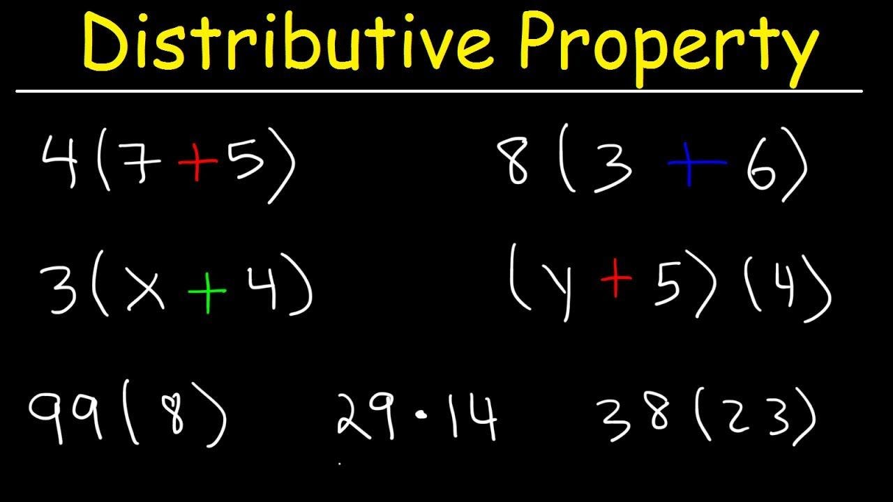 Distributive Properties Of Addition Distributive Property Worksheets