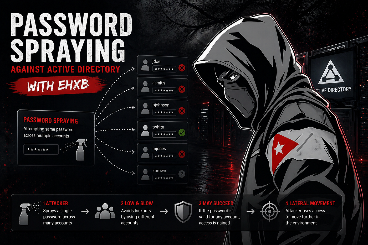 Ehxb | Password Spraying Attacks on AD | by Ehxb | Apr, 2026