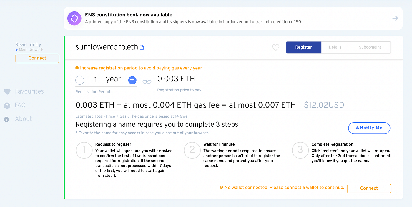 What is Ethereum Name Service (ENS)? | by Sunflower Corporation |  sunflowercorporation | Medium