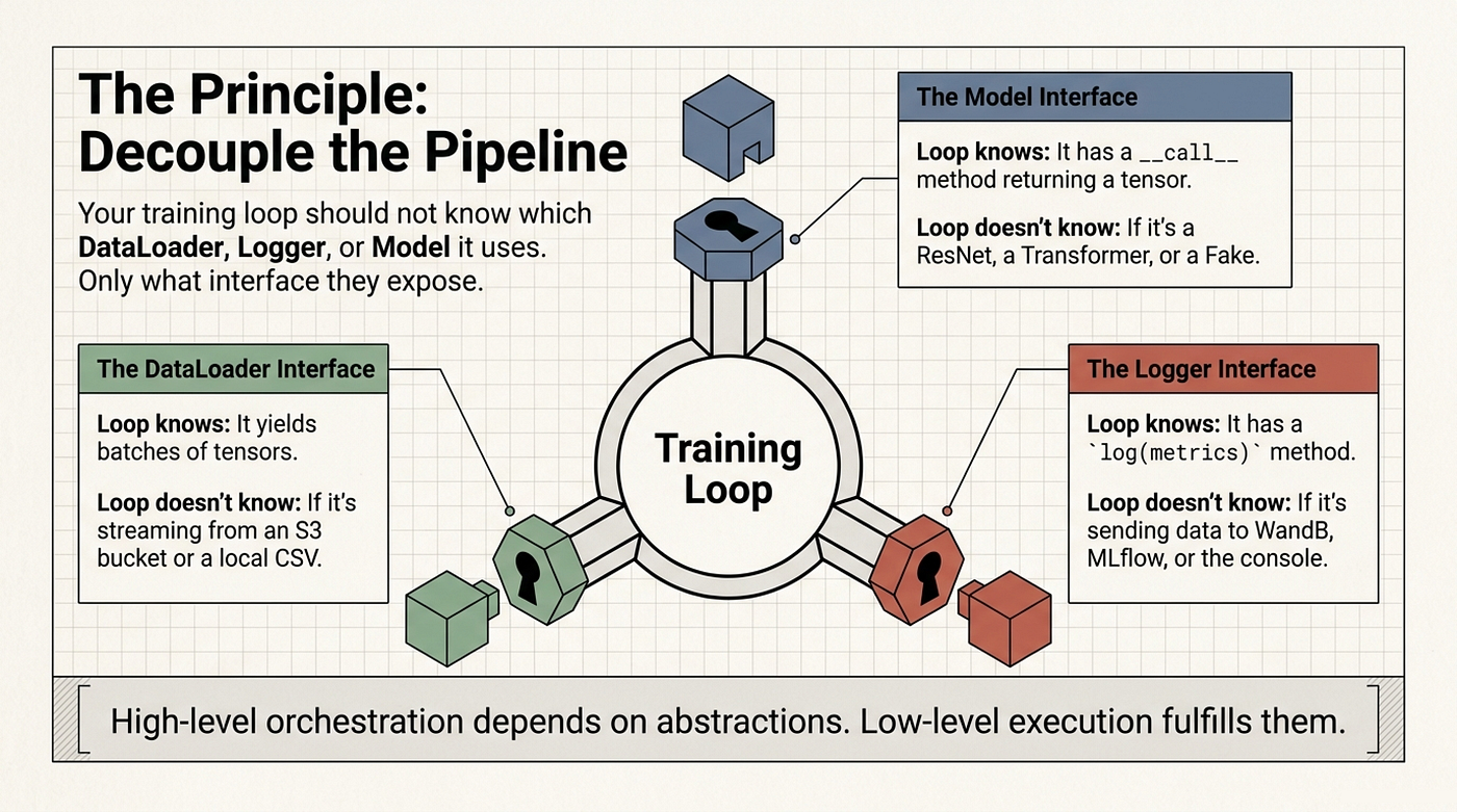Dependency Inversion in ML Training Pipelines