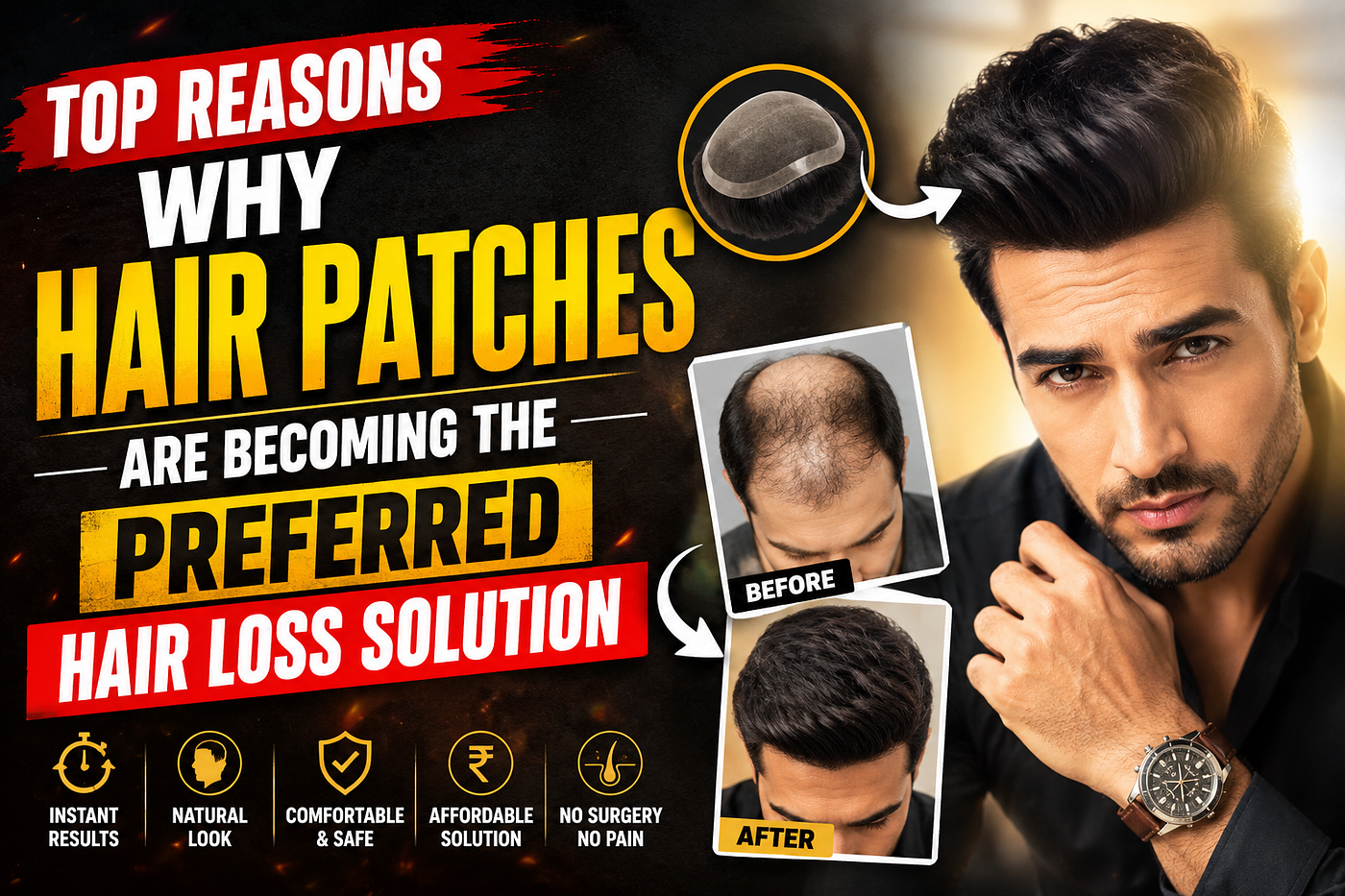 Top Reasons Why Hair Patches Are Becoming the Preferred Hair Loss Solution