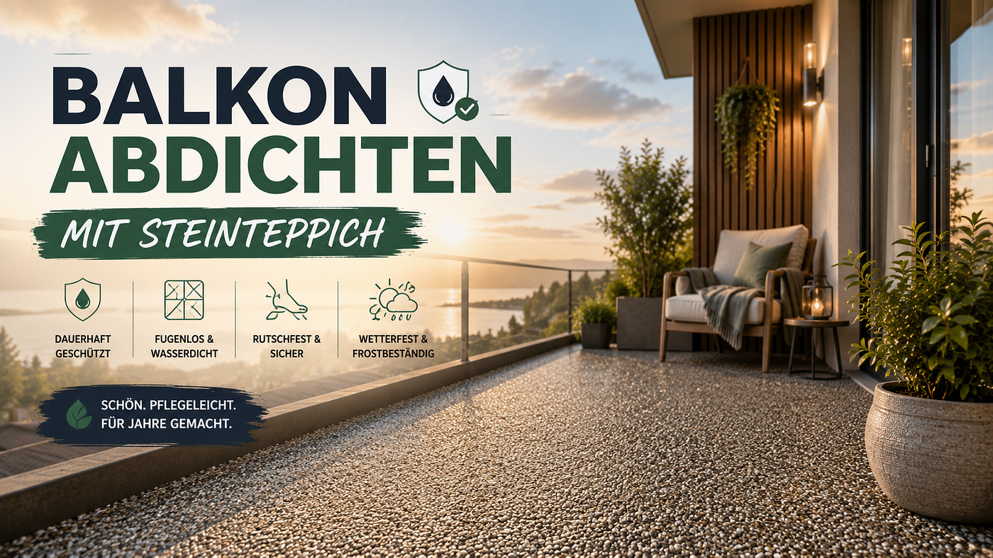 Balkon abdichten mit Steinteppich: Gute Gründe, warum sich diese Lösung lohnt