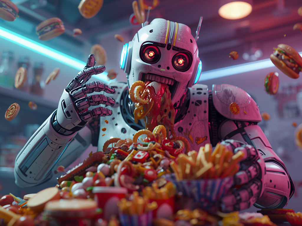 The greedy AI agent (created with Canva AI)