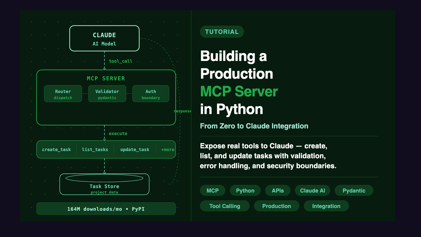 Building a Production MCP Server in Python: From Zero to Claude Integration
