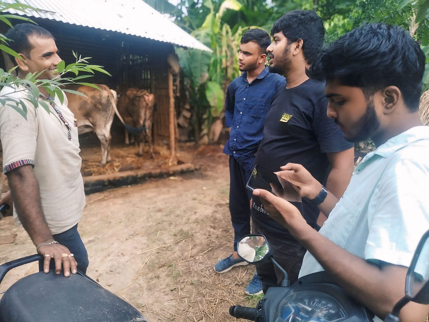 Field visit; Discussion with milk supplier
