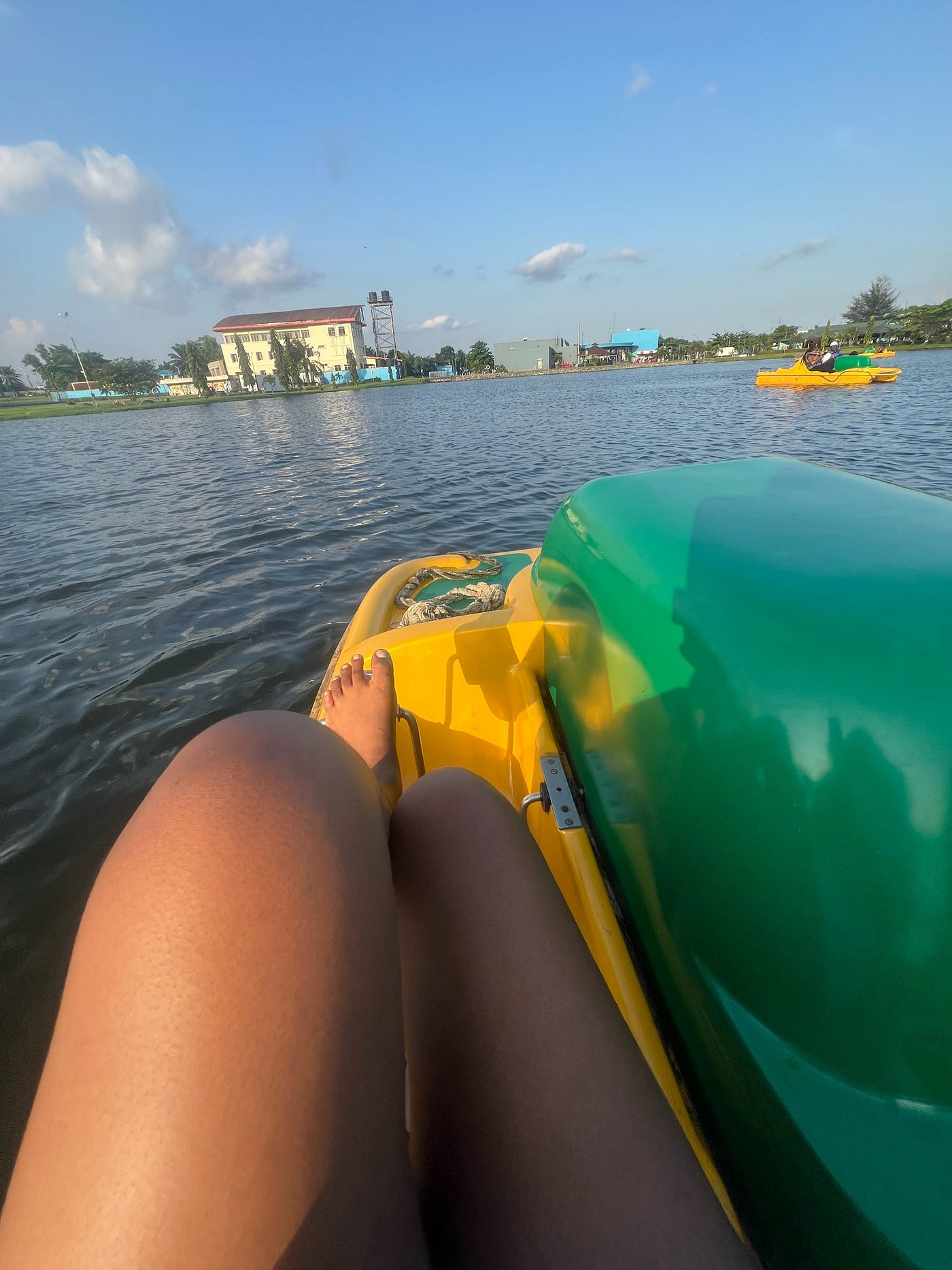 Boat-riding with the girls <3.