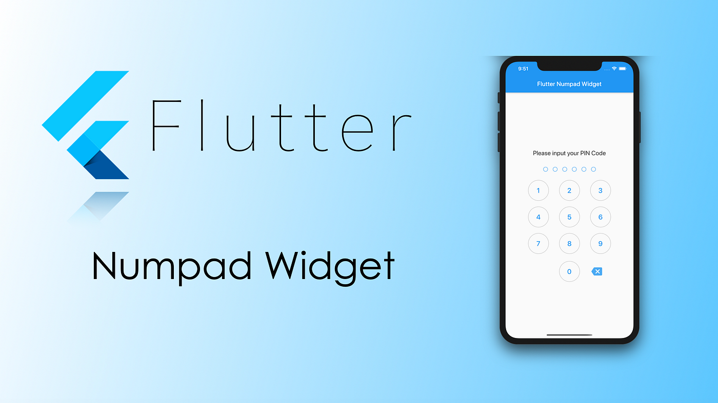Numpad Widget in Flutter