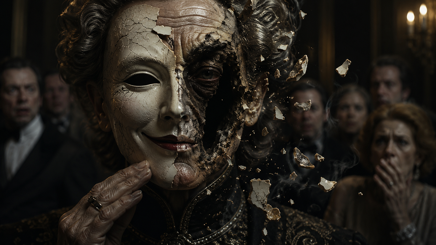 When the Mask Finally Cracks: How Aging Narcissists Leak Their Inner Collapse for Everyone to See