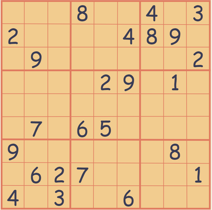 Quatro Jogos Sudoku Com Respostas De Nível Médio. Conjunto 29