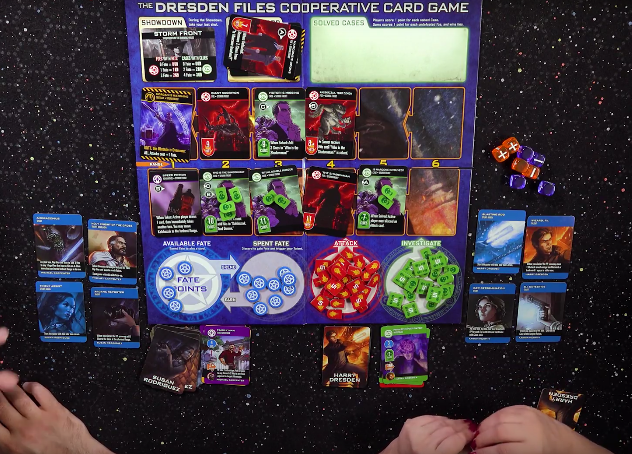 Exploring Dresden Files the Cooperative Card Game
