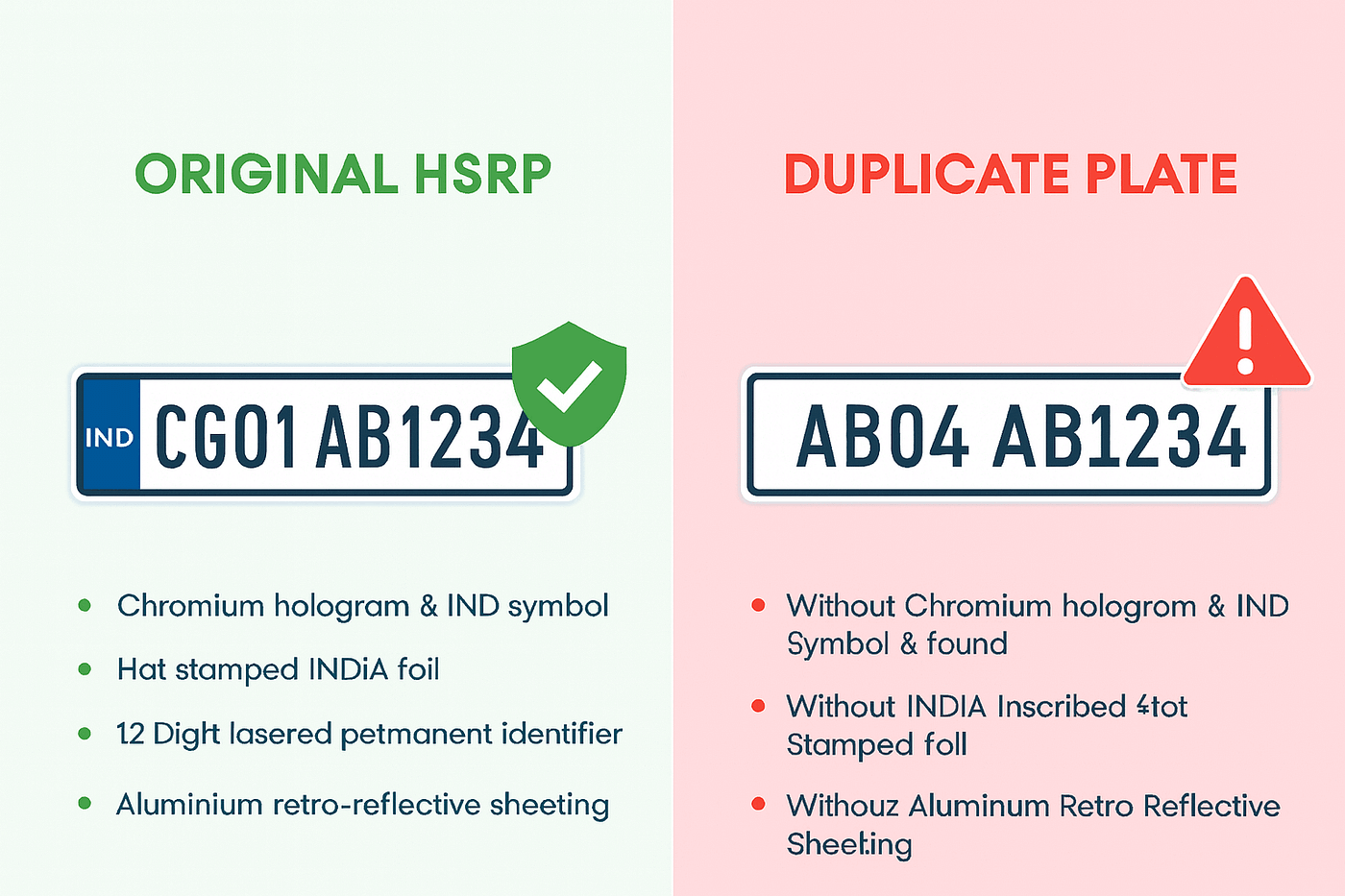 HSRP Plate vs Normal Plate: Key Differences, Rules, and Penalties You Must Know