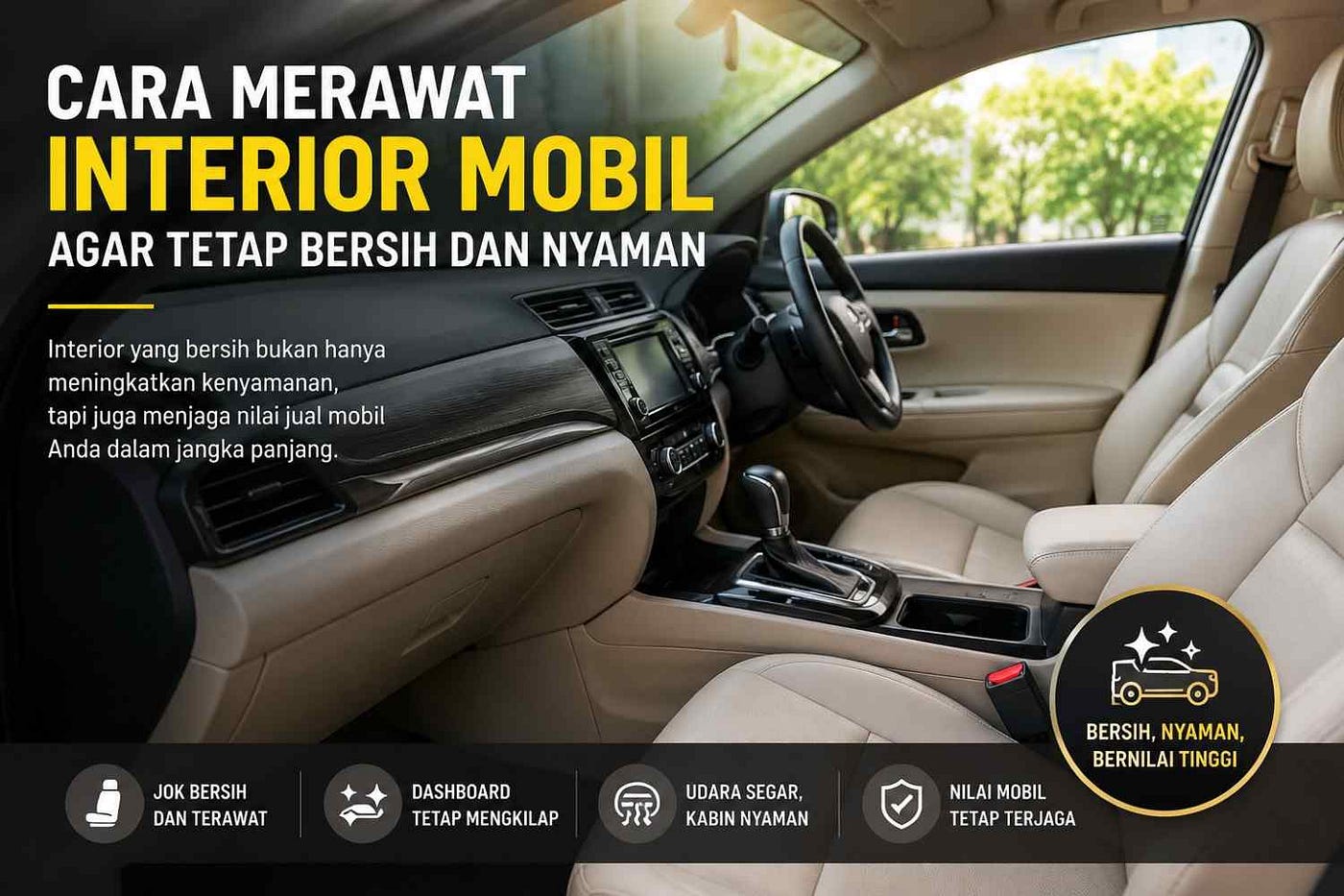 Cara Merawat Interior Mobil Agar Tetap Bersih dan Nyaman