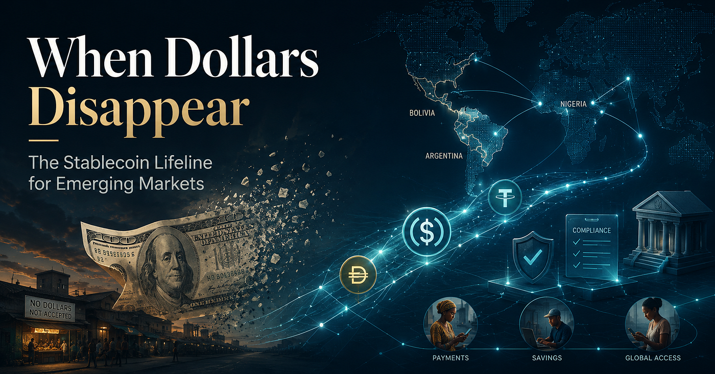 When Dollars Disappear: The Stablecoin Lifeline for Emerging Markets