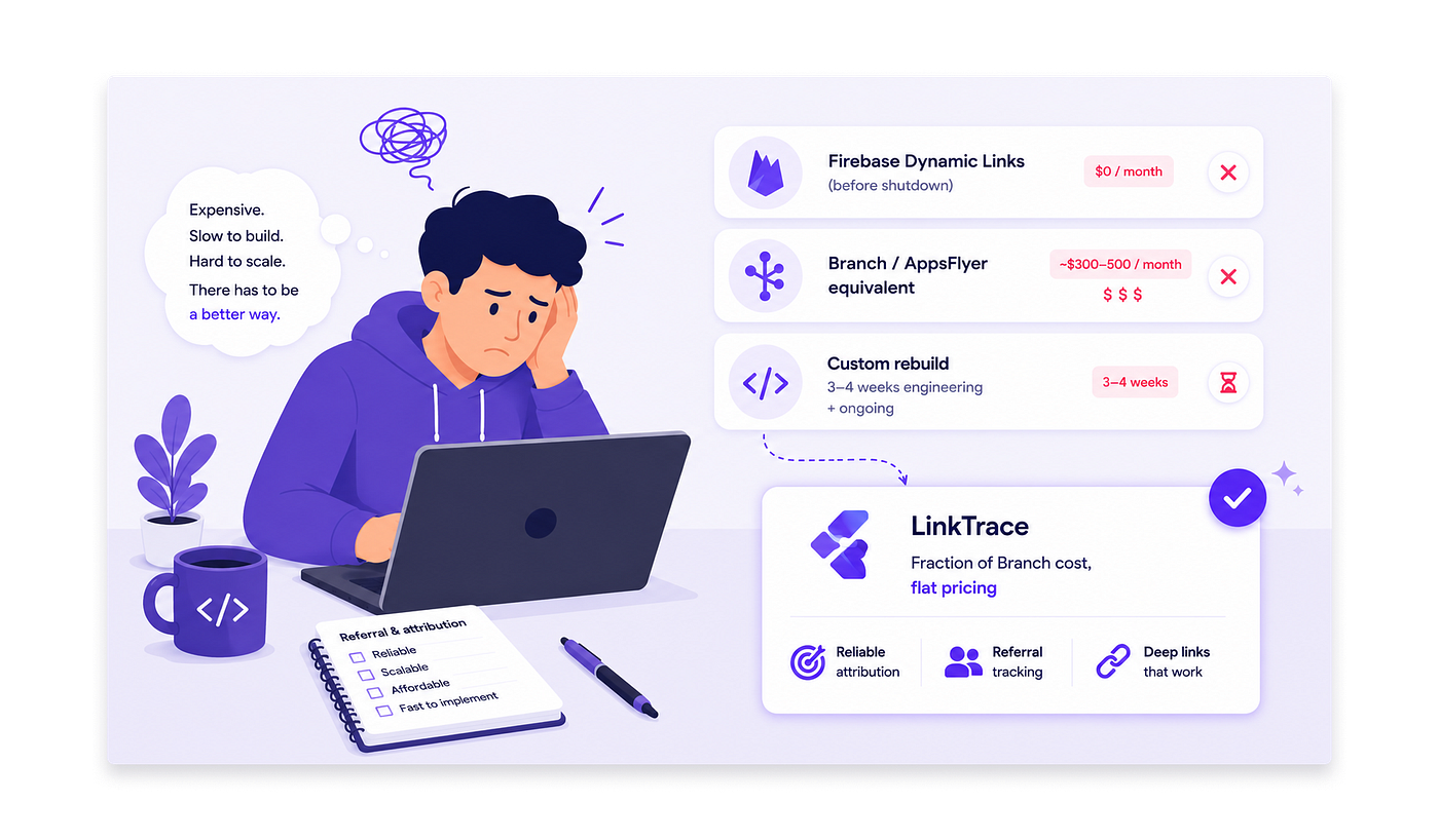 How I saved thousands in growth hacking after Firebase Dynamic Links shut down