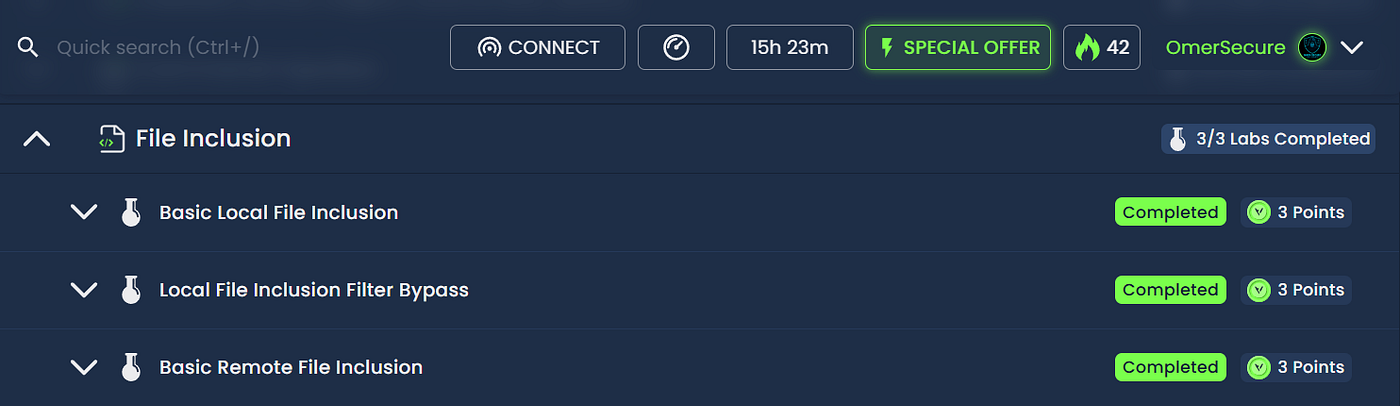 Hackviser  —  File Inclusion Labs
