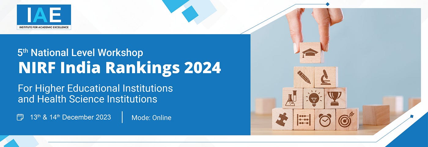 National level Workshop on NIRF India Rankings 2024