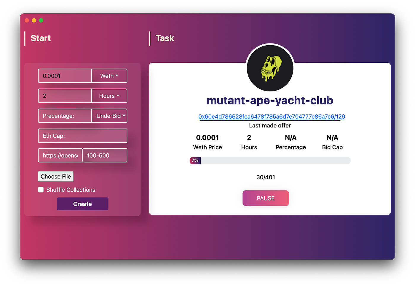 OpenSea NFT Bidding Bot. OpenSea-Apis-NFT-Bulk-Make-Offer-Bot | by Nftwzrd  | Medium