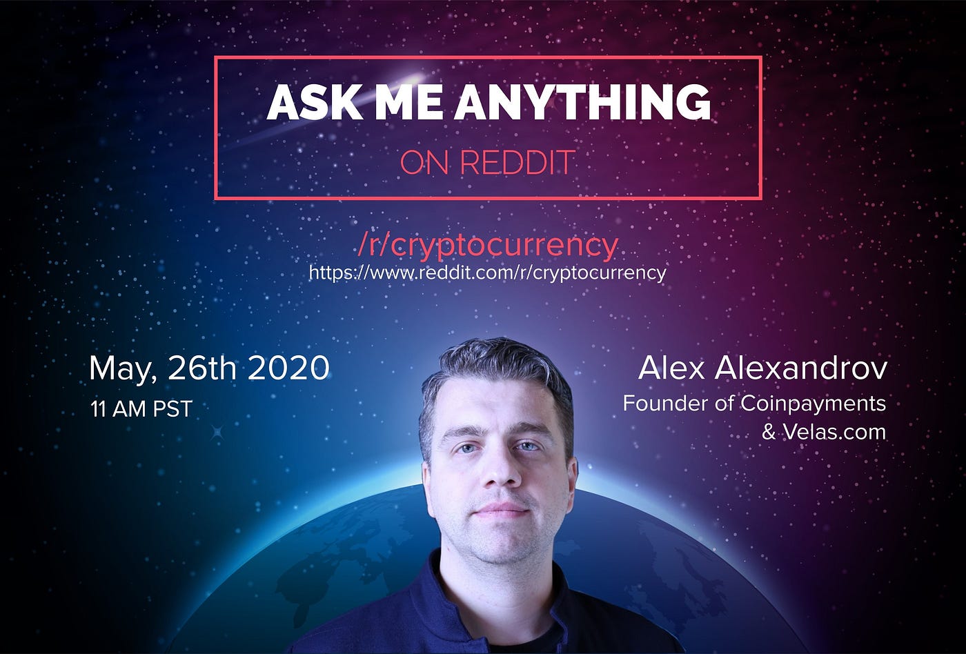Velas Founder, Alex AlexandrovTo perform AMA on /r/cryptocurrency | by  Velas Official | Velasblockchain | Medium