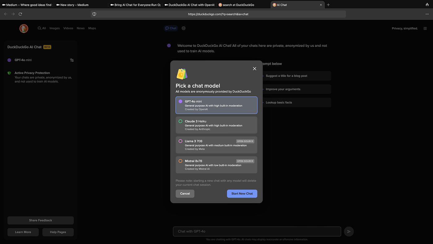 Bring AI Chat for Everyone:Run OpenAI GPT-4o Mini/Anthropic Claude